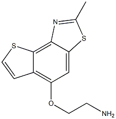 2-[(2-methylthieno[2,3-e][1,3]benzothiazol-5-yl)oxy]ethanamine Structure