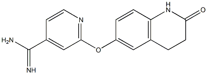 2-[(2-oxo-1,2,3,4-tetrahydroquinolin-6-yl)oxy]pyridine-4-carboximidamide 구조식 이미지