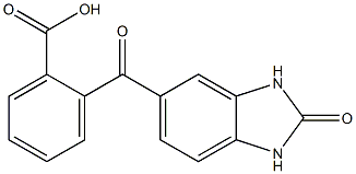 2-[(2-oxo-2,3-dihydro-1H-1,3-benzodiazol-5-yl)carbonyl]benzoic acid 구조식 이미지
