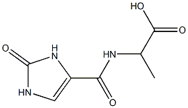 2-[(2-oxo-2,3-dihydro-1H-imidazol-4-yl)formamido]propanoic acid Structure