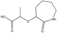 2-[(2-oxoazepan-3-yl)sulfanyl]propanoic acid 구조식 이미지