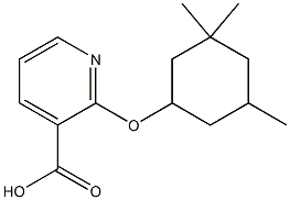 2-[(3,3,5-trimethylcyclohexyl)oxy]pyridine-3-carboxylic acid Structure