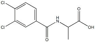 2-[(3,4-dichlorobenzoyl)amino]propanoic acid 구조식 이미지