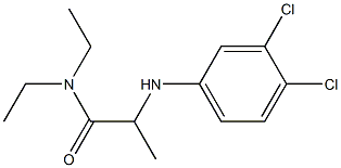 2-[(3,4-dichlorophenyl)amino]-N,N-diethylpropanamide Structure