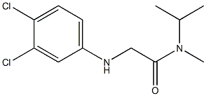 2-[(3,4-dichlorophenyl)amino]-N-methyl-N-(propan-2-yl)acetamide 구조식 이미지