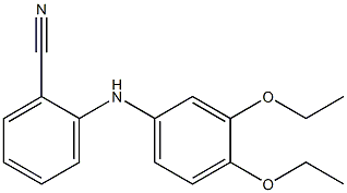 2-[(3,4-diethoxyphenyl)amino]benzonitrile 구조식 이미지