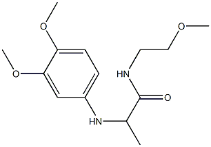 2-[(3,4-dimethoxyphenyl)amino]-N-(2-methoxyethyl)propanamide Structure