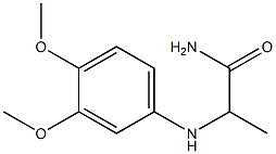 2-[(3,4-dimethoxyphenyl)amino]propanamide 구조식 이미지
