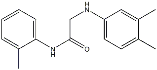 2-[(3,4-dimethylphenyl)amino]-N-(2-methylphenyl)acetamide 구조식 이미지