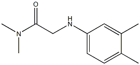 2-[(3,4-dimethylphenyl)amino]-N,N-dimethylacetamide 구조식 이미지