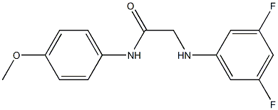 2-[(3,5-difluorophenyl)amino]-N-(4-methoxyphenyl)acetamide Structure