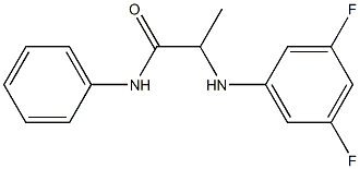 2-[(3,5-difluorophenyl)amino]-N-phenylpropanamide Structure