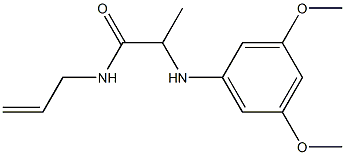 2-[(3,5-dimethoxyphenyl)amino]-N-(prop-2-en-1-yl)propanamide 구조식 이미지