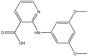 2-[(3,5-dimethoxyphenyl)amino]pyridine-3-carboxylic acid 구조식 이미지