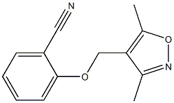 2-[(3,5-dimethyl-1,2-oxazol-4-yl)methoxy]benzonitrile Structure