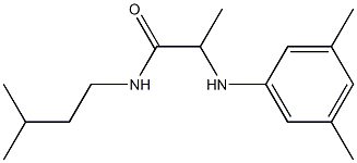 2-[(3,5-dimethylphenyl)amino]-N-(3-methylbutyl)propanamide Structure