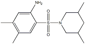 2-[(3,5-dimethylpiperidine-1-)sulfonyl]-4,5-dimethylaniline Structure