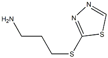 2-[(3-aminopropyl)sulfanyl]-1,3,4-thiadiazole Structure