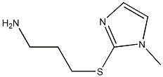 2-[(3-aminopropyl)sulfanyl]-1-methyl-1H-imidazole 구조식 이미지