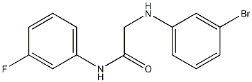 2-[(3-bromophenyl)amino]-N-(3-fluorophenyl)acetamide 구조식 이미지