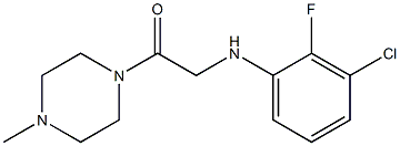 2-[(3-chloro-2-fluorophenyl)amino]-1-(4-methylpiperazin-1-yl)ethan-1-one Structure