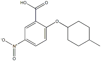 2-[(4-methylcyclohexyl)oxy]-5-nitrobenzoic acid Structure