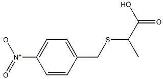 2-[(4-nitrobenzyl)thio]propanoic acid 구조식 이미지