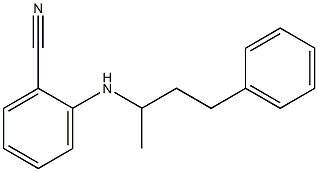 2-[(4-phenylbutan-2-yl)amino]benzonitrile 구조식 이미지