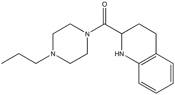2-[(4-propylpiperazin-1-yl)carbonyl]-1,2,3,4-tetrahydroquinoline Structure