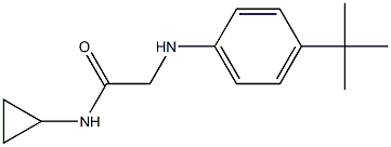 2-[(4-tert-butylphenyl)amino]-N-cyclopropylacetamide 구조식 이미지