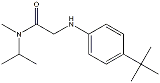 2-[(4-tert-butylphenyl)amino]-N-methyl-N-(propan-2-yl)acetamide Structure