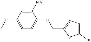 2-[(5-bromothien-2-yl)methoxy]-5-methoxyaniline Structure