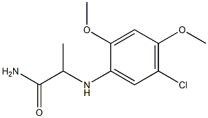 2-[(5-chloro-2,4-dimethoxyphenyl)amino]propanamide Structure