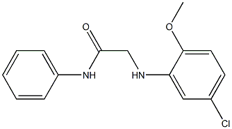 2-[(5-chloro-2-methoxyphenyl)amino]-N-phenylacetamide Structure