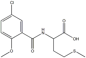 2-[(5-chloro-2-methoxyphenyl)formamido]-4-(methylsulfanyl)butanoic acid Structure