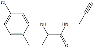 2-[(5-chloro-2-methylphenyl)amino]-N-(prop-2-yn-1-yl)propanamide Structure