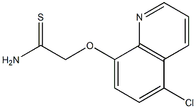 2-[(5-chloroquinolin-8-yl)oxy]ethanethioamide Structure