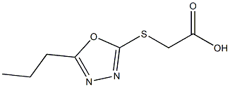 2-[(5-propyl-1,3,4-oxadiazol-2-yl)sulfanyl]acetic acid Structure