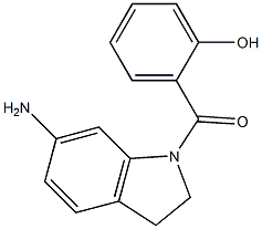 2-[(6-amino-2,3-dihydro-1H-indol-1-yl)carbonyl]phenol 구조식 이미지