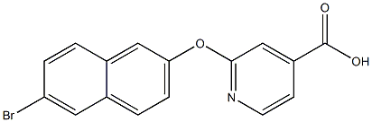 2-[(6-bromonaphthalen-2-yl)oxy]pyridine-4-carboxylic acid Structure