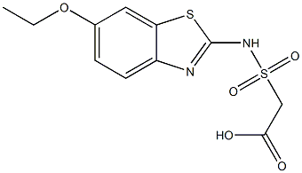2-[(6-ethoxy-1,3-benzothiazol-2-yl)sulfamoyl]acetic acid 구조식 이미지
