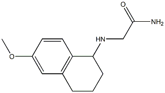 2-[(6-methoxy-1,2,3,4-tetrahydronaphthalen-1-yl)amino]acetamide 구조식 이미지