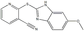 2-[(6-methoxy-1H-1,3-benzodiazol-2-yl)sulfanyl]pyridine-3-carbonitrile 구조식 이미지