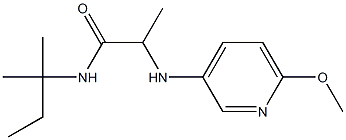 2-[(6-methoxypyridin-3-yl)amino]-N-(2-methylbutan-2-yl)propanamide Structure