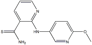 2-[(6-methoxypyridin-3-yl)amino]pyridine-3-carbothioamide 구조식 이미지