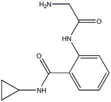 2-[(aminoacetyl)amino]-N-cyclopropylbenzamide 구조식 이미지