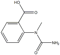 2-[(aminocarbonyl)(methyl)amino]benzoic acid 구조식 이미지