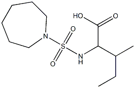 2-[(azepane-1-sulfonyl)amino]-3-methylpentanoic acid 구조식 이미지
