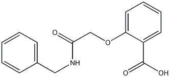 2-[(benzylcarbamoyl)methoxy]benzoic acid 구조식 이미지