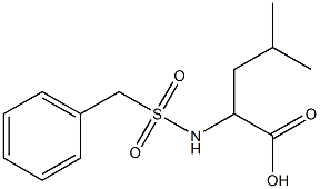 2-[(benzylsulfonyl)amino]-4-methylpentanoic acid Structure